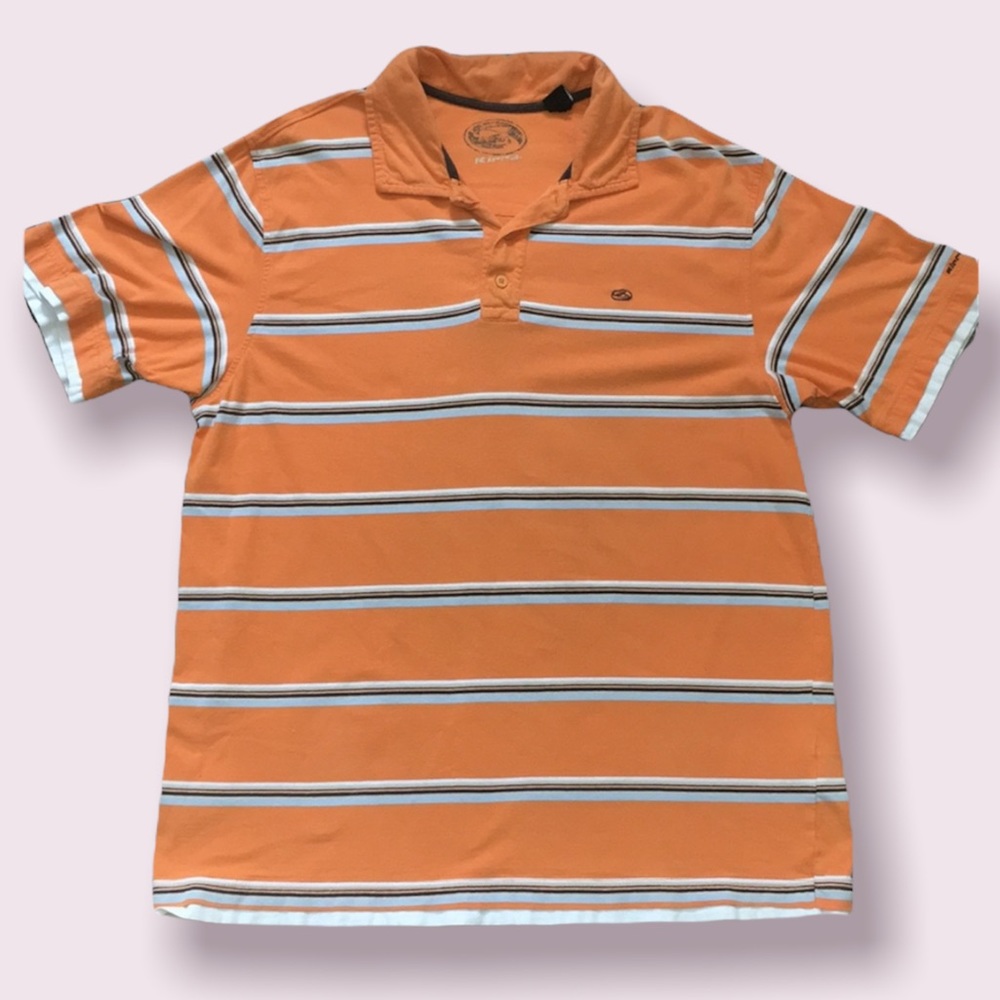 Kirra orange striped polo